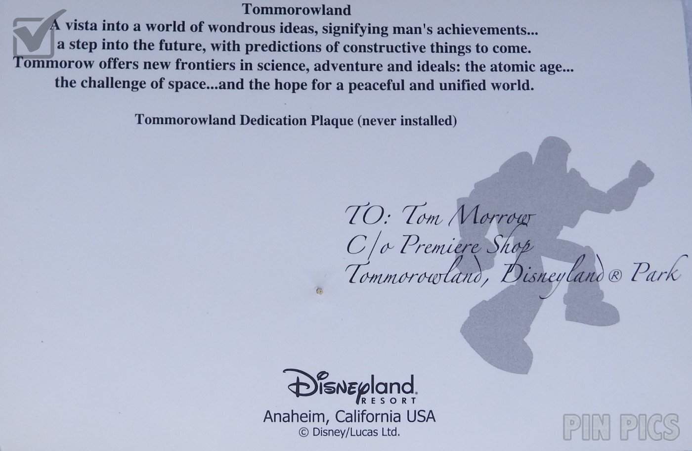 DLR - Buzz Lightyear - Tomorrowland - Mickey’s All American Pin Quest - 2003 Festival - 48th Anniversary  pin collectible - Main Image 4