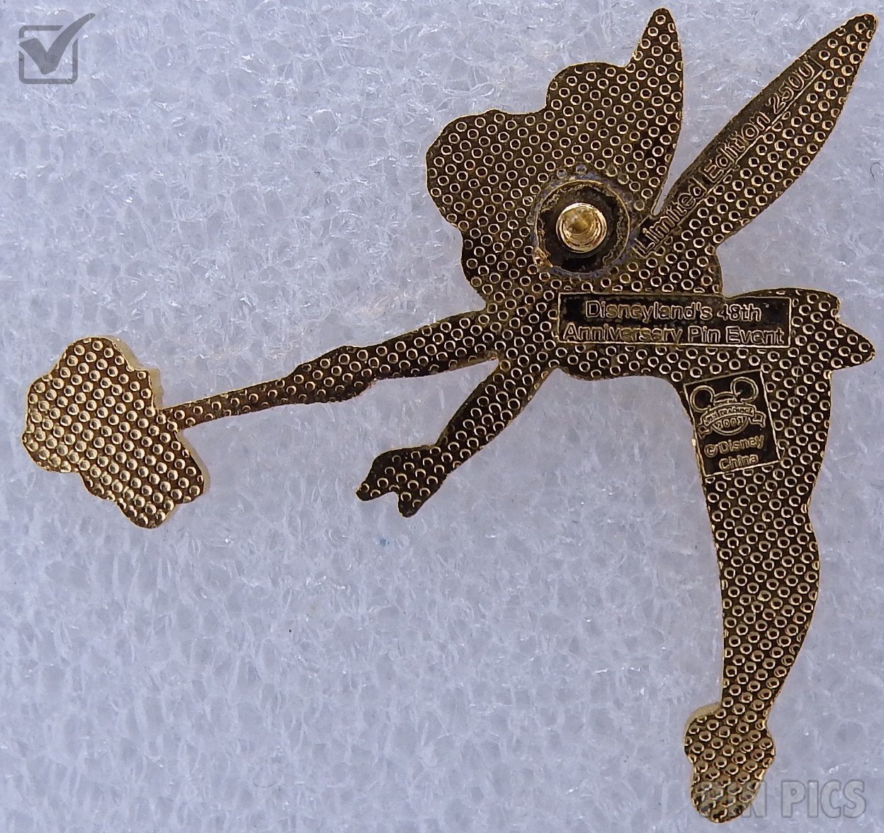 DLR - Tinker Bell - Fantasy Land - Mickey’s All American Pin Quest - 2003 Festival - 48th Anniversary - Peter Pan  pin collectible - Main Image 2