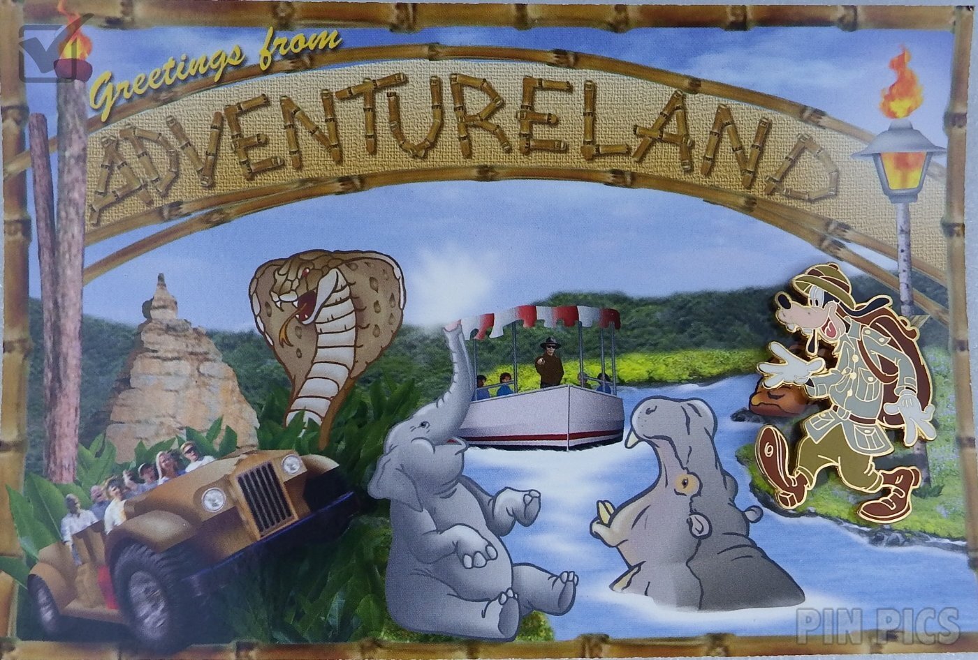 DLR - Goofy - Adventureland - Mickey’s All American Pin Quest - 2003 Festival - 48th Anniversary  pin collectible - Main Image 3