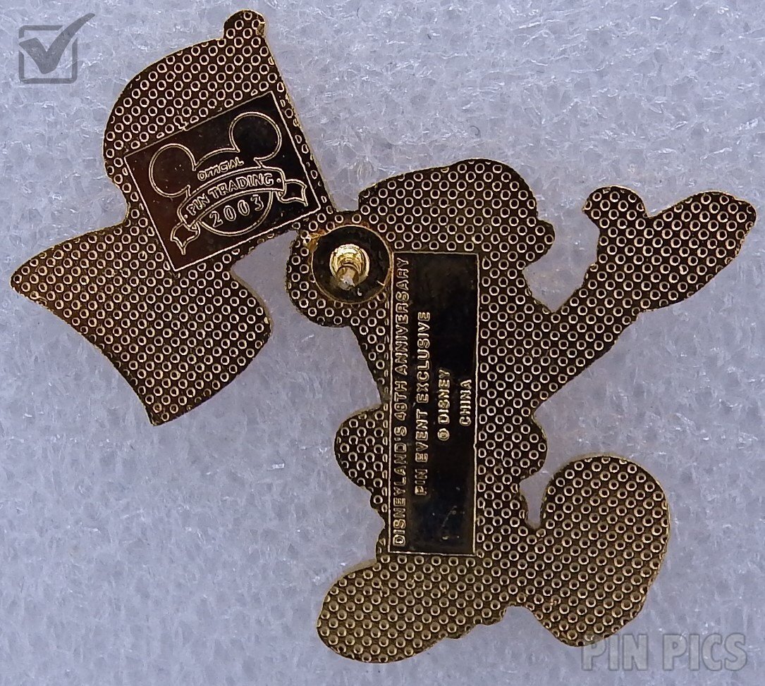 DLR - Mickey Carrying Flag - Completer - Mickey’s All American Pin Quest - 2003 Festival - 48th Anniversary  pin collectible - Main Image 2