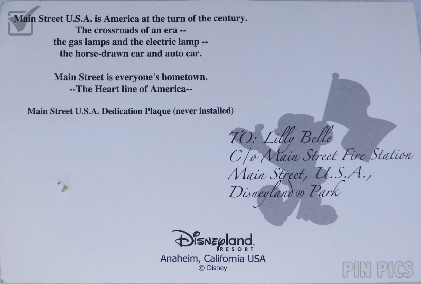 DLR - Mickey Carrying Flag - Completer - Mickey’s All American Pin Quest - 2003 Festival - 48th Anniversary  pin collectible - Main Image 4
