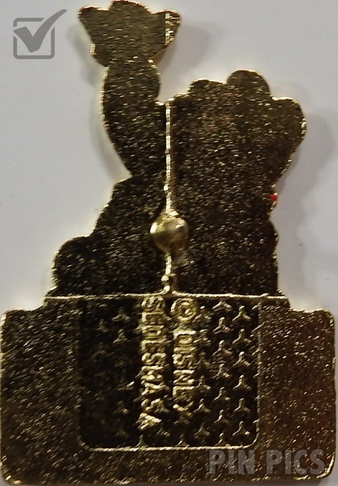 Sedesma - Pooh on Block with Bird - Green  pin collectible - Main Image 2