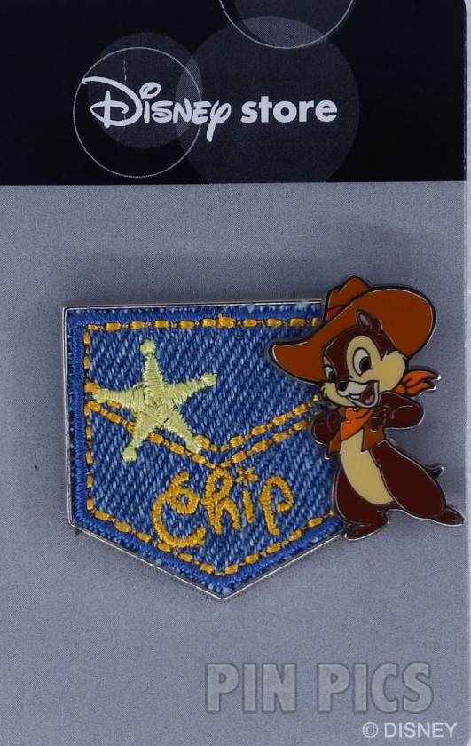 Japan - Chip - Cowboy - Western Denim Pocket Name - JDS  pin collectible - Main Image 3