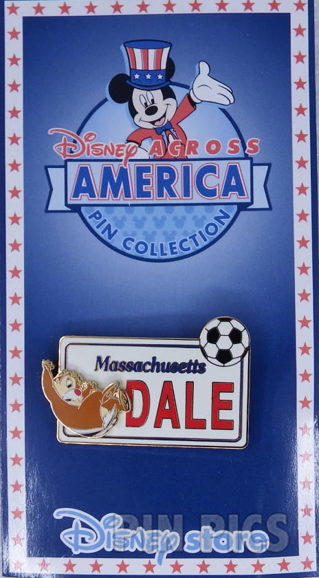 Japan - Dale - Chip and Dale - Massachusetts - Disney Across America - JDS  pin collectible - Main Image 3