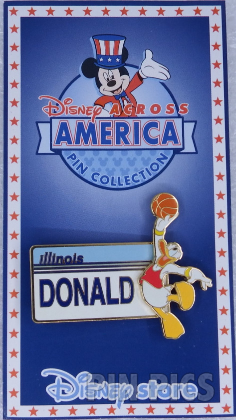 Japan - Donald Duck - Illinois - Disney Across America - JDS  pin collectible - Main Image 3