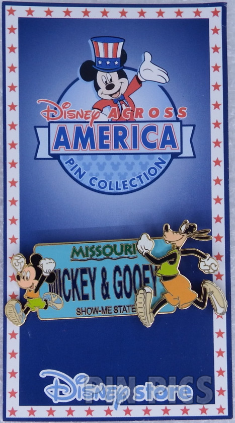Japan - Mickey and Goofy - Missouri - Disney Across America - JDS  pin collectible - Main Image 3
