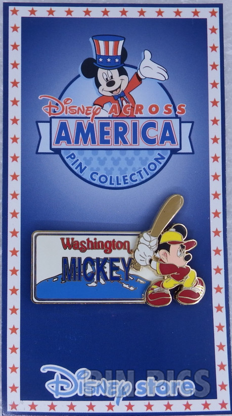 Japan - Mickey Mouse - Baseball - Washington - Disney Across America - JDS  pin collectible - Main Image 3