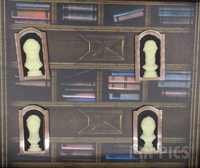 WDW - Haunted Library - 999 Happy Haunts Event 2003 - Boxed Set  pin collectible - Main Image 2