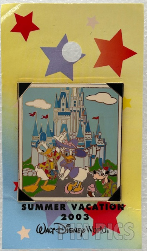 WDW - Donald Duck, Daisy Duck, Goofy - Summer Vacation 2003  pin collectible - Main Image 3