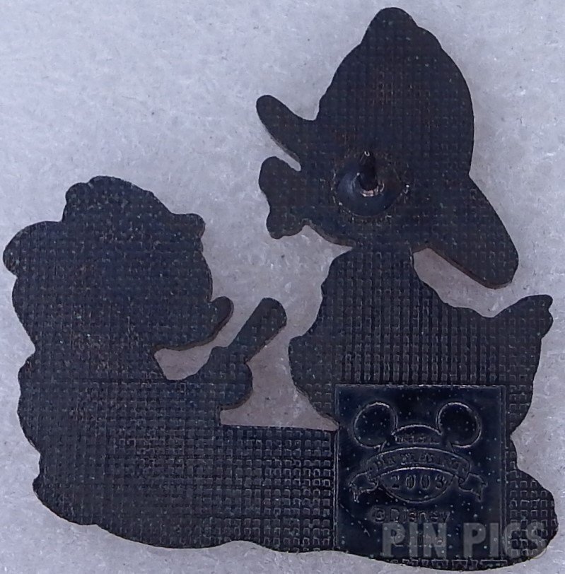 Donald with Nephew - Dressed as Firefighters  pin collectible - Main Image 2