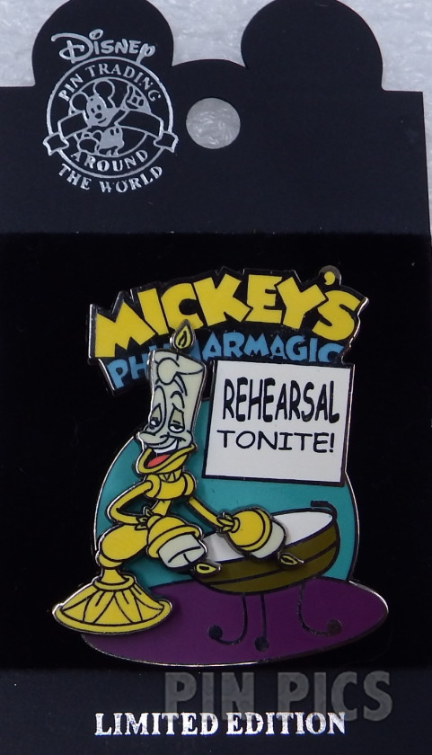 WDW - Lumiere - Mickey’s Philharmagic - Rehearsal Tonite  pin collectible - Main Image 3