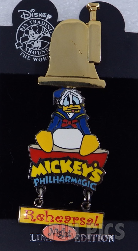 WDW - Donald Duck - Mickey’s Philharmagic Rehearsal Night  pin collectible - Main Image 3