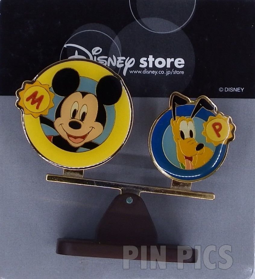 Japan - Mickey Mouse and Pluto - Best Friends - See-Saw - JDS  pin collectible - Main Image 2