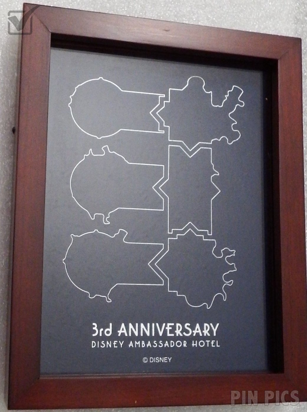 Japan - Mickey and Minnie Mouse - 3rd Anniversary - Empire Grill Lunch - Ambassador Hotel - 3rd Anniversary - TDR  pin collectible - Main Image 3