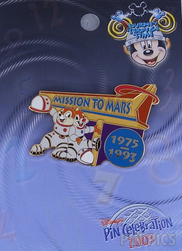 WDW - Chip and Dale - Mission to Mars 1975-1993 - Journey Through Time Pin Event 2003  pin collectible - Main Image 3