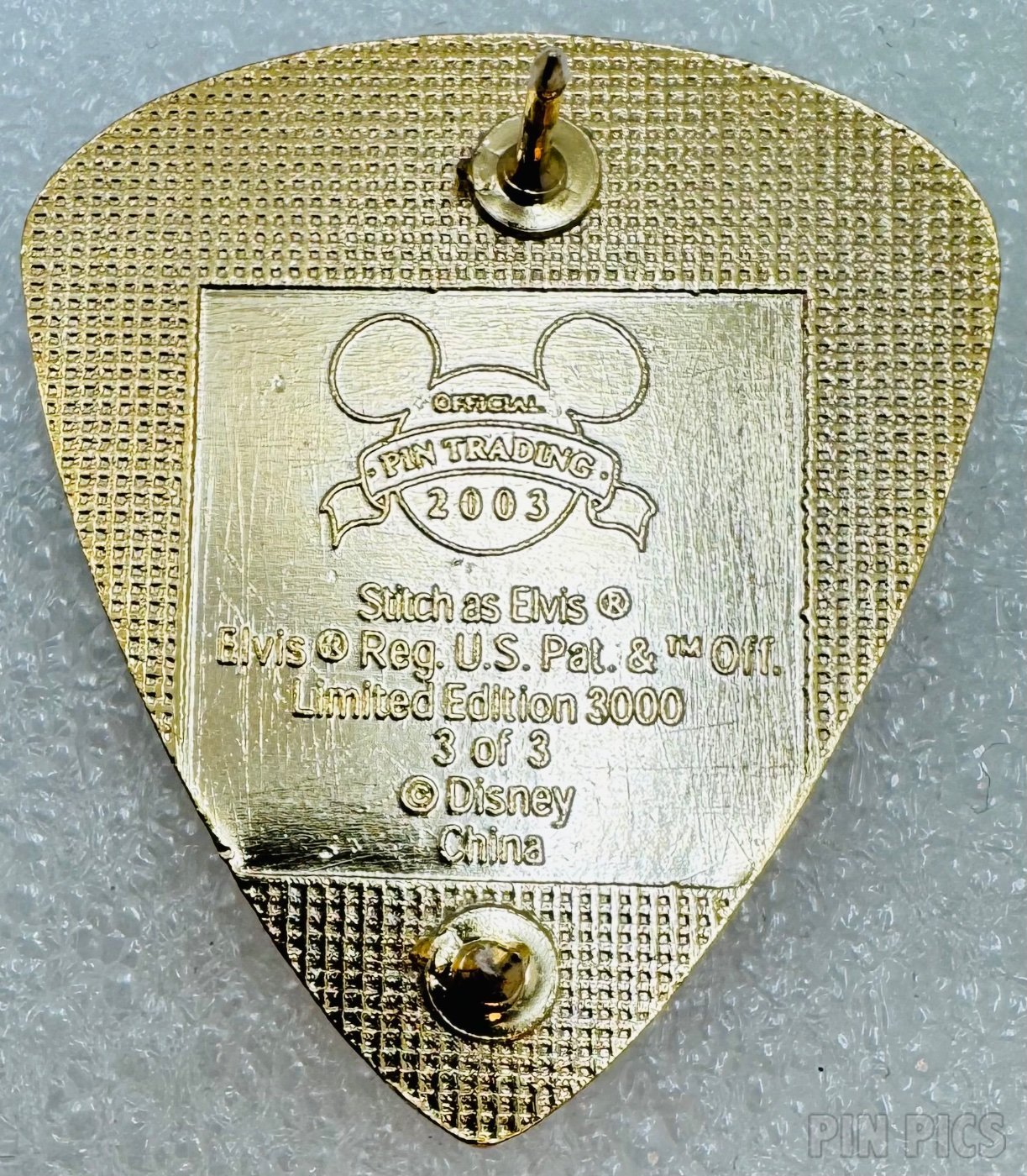 DLR - Stitch Elvis - Guitar Pick - Graceland Boxed Set - Lilo and Stitch  pin collectible - Main Image 2