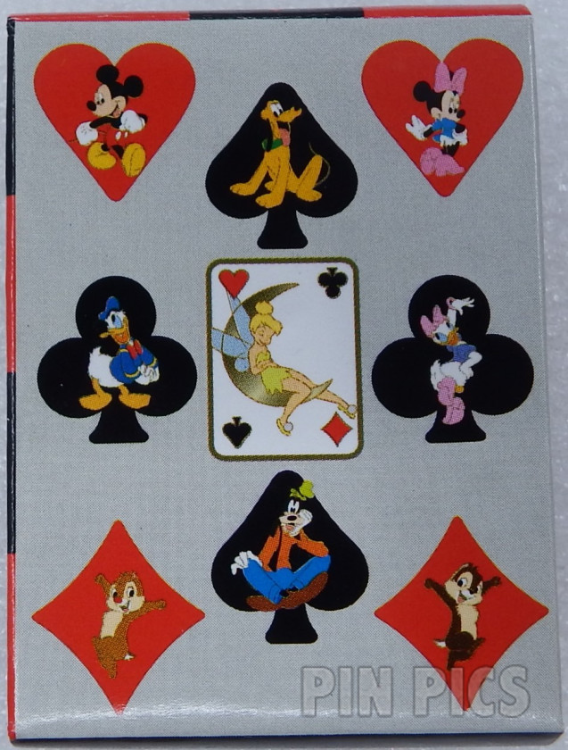 Japan - Mickey Mouse - Red Heart - Trump Cards - JDS  pin collectible - Main Image 3