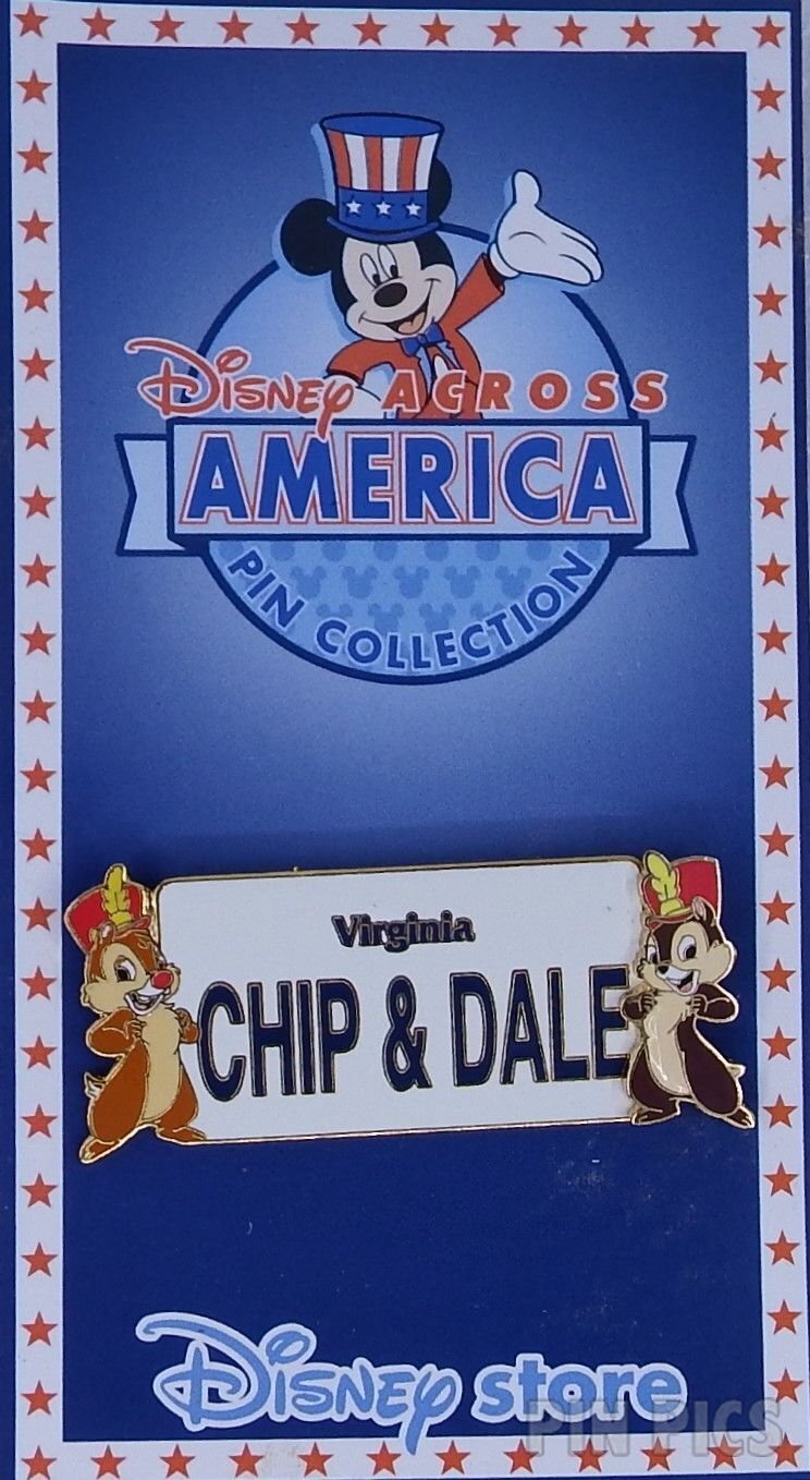 Japan - Chip and Dale - Virginia - Disney Across America - JDS  pin collectible - Main Image 3