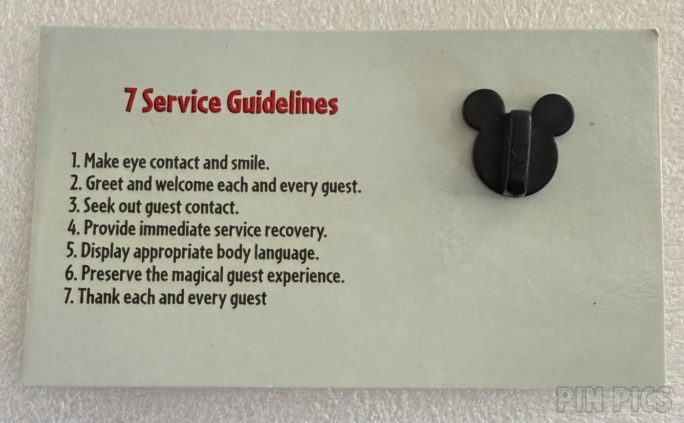WDW - Snow White’s Seven Dwarfs - 7 Service Guidelines Cast Award  pin collectible - Main Image 4