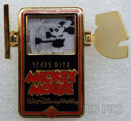 WDW - Mickey Mouse - Steamboat Willie - 75 Years with Mickey - Cast Exclusive - Hinged  pin collectible - Main Image 3