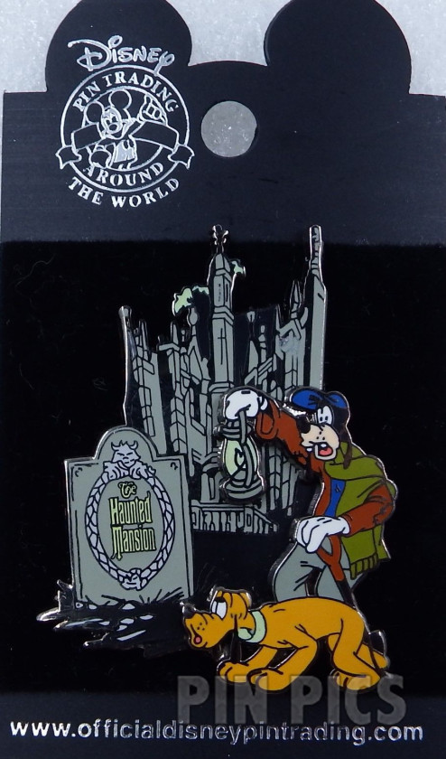 Goofy and Pluto - Haunted Mansion - Glow in the Dark  pin collectible - Main Image 3