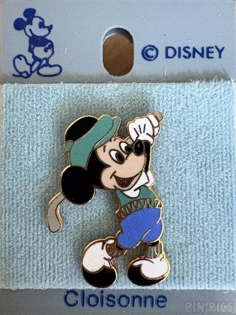 WDW - Mickey Swinging a White Golf Club  pin collectible - Main Image 2