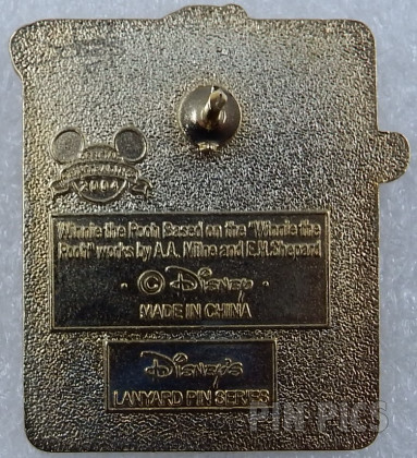 WDW - Pooh at bat - 100 Acre Wood Baseball - Cast Lanyard Series 2 2003 - 2004  pin collectible - Main Image 2
