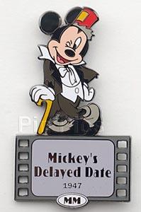 Older Green Striped Mickey Head