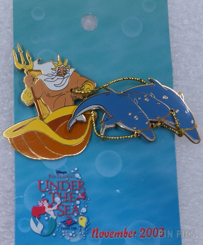 DCL - King Triton and Dolphins - Pin Trading Under The Sea  pin collectible - Main Image 3