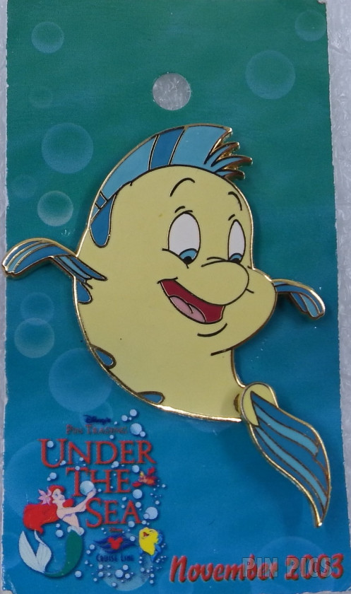 DCL - Flounder - Pin Trading Under The Sea - Pursuit Pin #1  pin collectible - Main Image 3