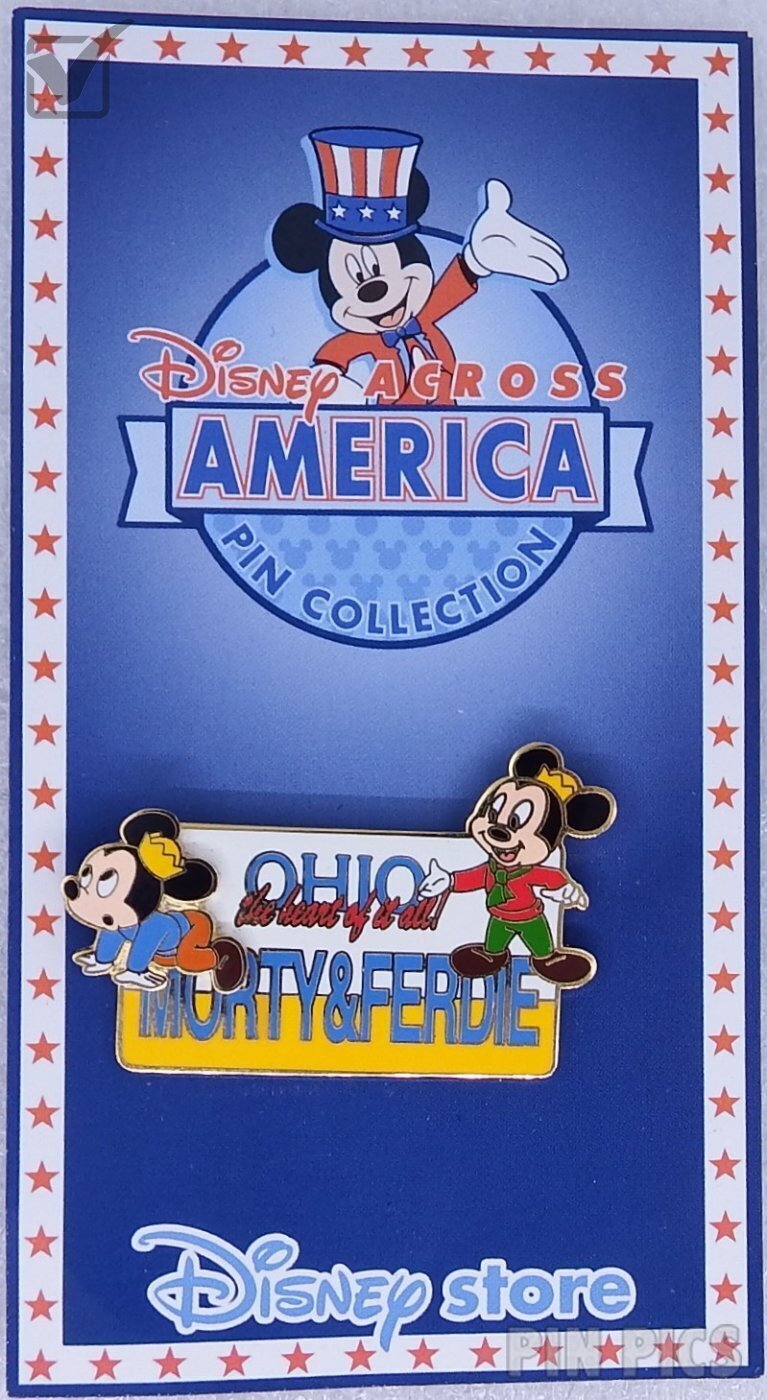Japan - Morty and Ferdie - Ohio - Disney Across America - JDS  pin collectible - Main Image 3