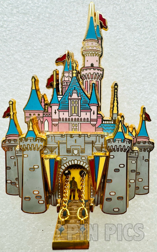 WDW - Sleeping Beauty - Disneyland - 2003 Jumbo Castle Pin Collection - Slider - Cast  pin collectible - Main Image 2