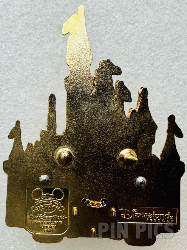 WDW - Sleeping Beauty - Disneyland - 2003 Jumbo Castle Pin Collection - Slider - Cast  pin collectible - Main Image 3