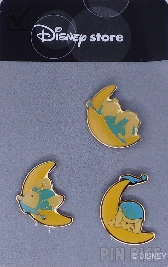 Japan - Pooh - Moon Set - JDS  pin collectible - Main Image 2