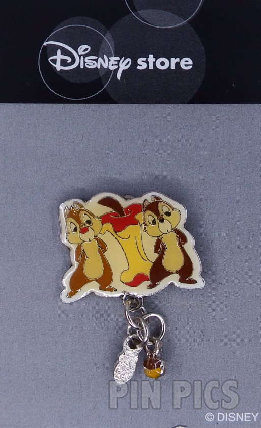 Japan - Chip and Dale - Apple Core Acorn - Dangle - JDS  pin collectible - Main Image 3