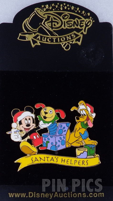 Auctions - Mickey and Pluto - Santa’s Helpers - Jack in the Box  pin collectible - Main Image 3