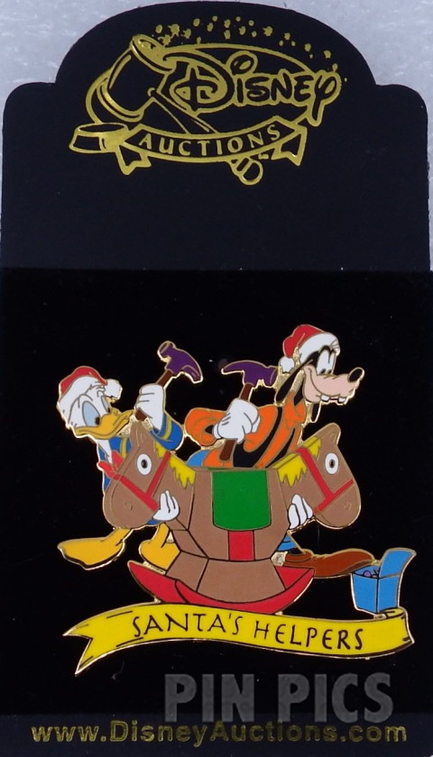 DA - Donald and Goofy - Santa’s Helpers - Hobby Horse  pin collectible - Main Image 3