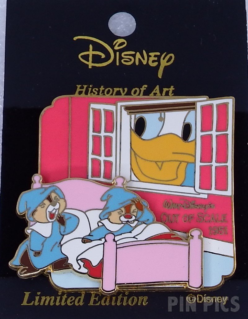 Japan - Donald, Chip and Dale - Out of Scale 1951 - History of Art 2003  pin collectible - Main Image 3