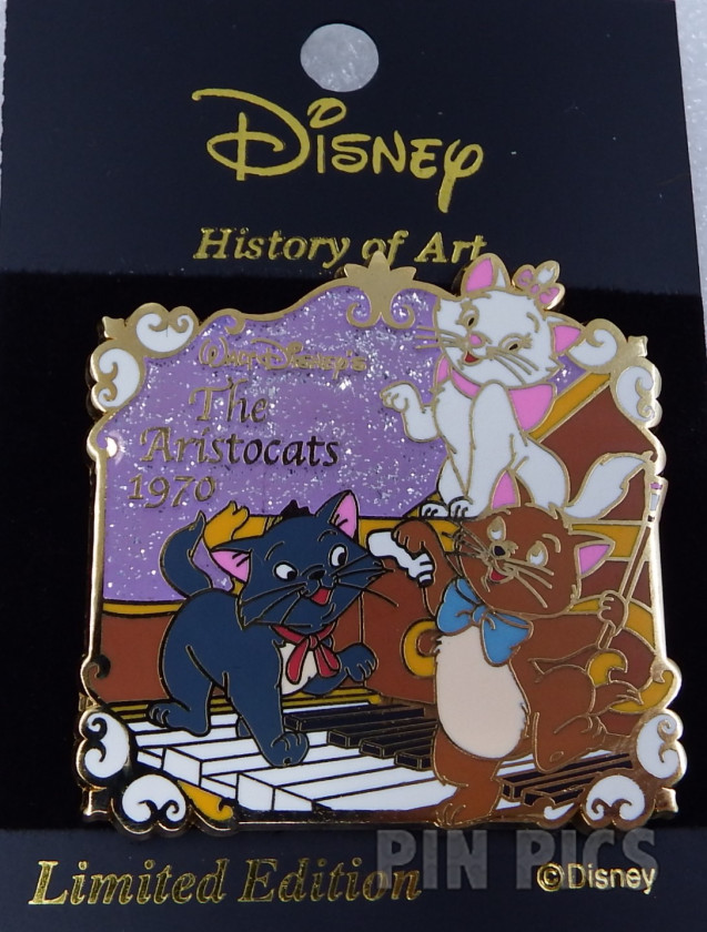 Japan - Berlioz, Toulouse and Marie - The Aristocats 1970 - History of Art 2003 - JDS  pin collectible - Main Image 3