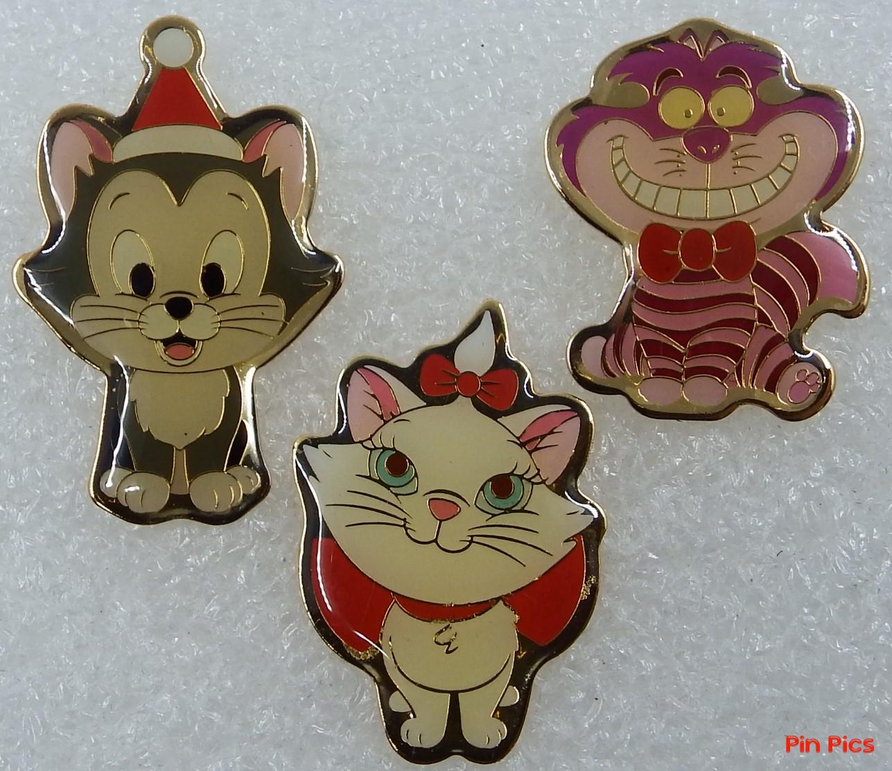 Japan - Marie, Figaro and Cheshire Cat - Little Cats Christmas Set - JDS  pin collectible - Main Image 2