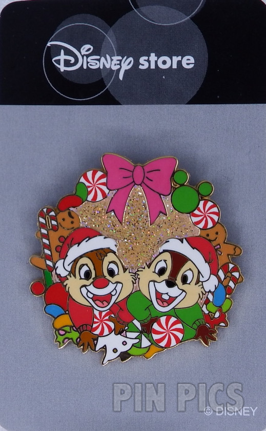Japan - Chip and Dale - Christmas Wreath - Christmas 2003 - JDS  pin collectible - Main Image 3