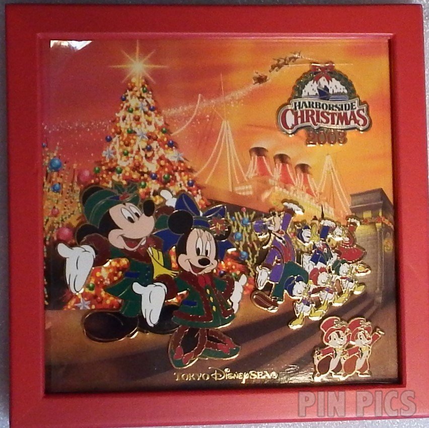 Japan - Mickey and Friends - Harborside Christmas 2003 - Box Set - TDS  pin collectible - Main Image 3