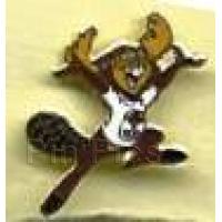 Vintage Dumbo Sweater Clasp Pin with Chain