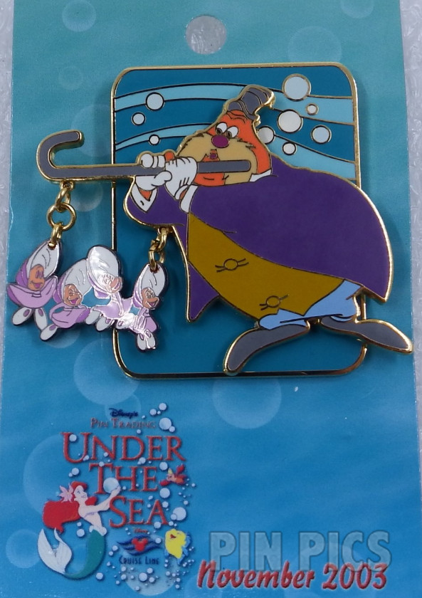 DCL - Walrus and Oysters - Pin Trading Under the Sea - Dangle  pin collectible - Main Image 3