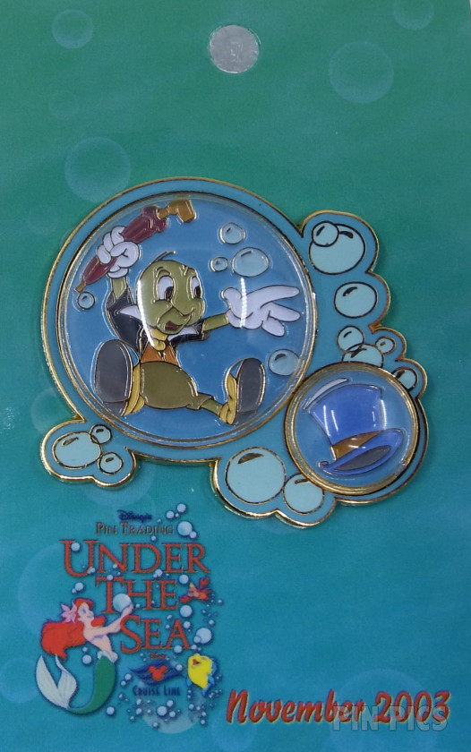 DCL- Jiminy in Bubble - Pin Trading Under the Sea  pin collectible - Main Image 3