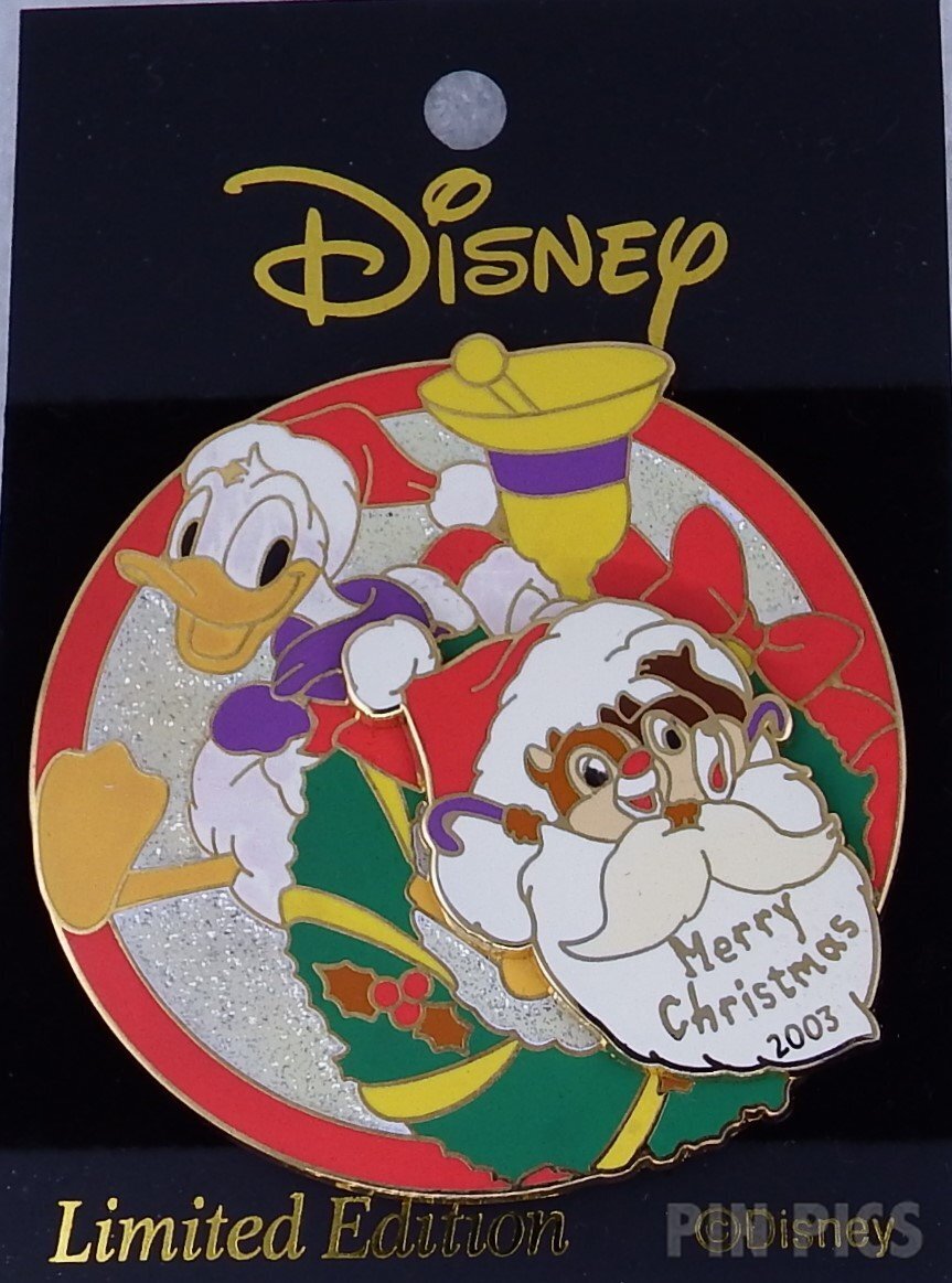 Japan - Donald Duck, Chip and Dale - Santa Claus - Christmas 2003  pin collectible - Main Image 3