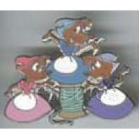 DA - Christmas Pin Princess Train Set (Aurora, Cinderella, Ariel, Jasmine, Snow White, Belle)