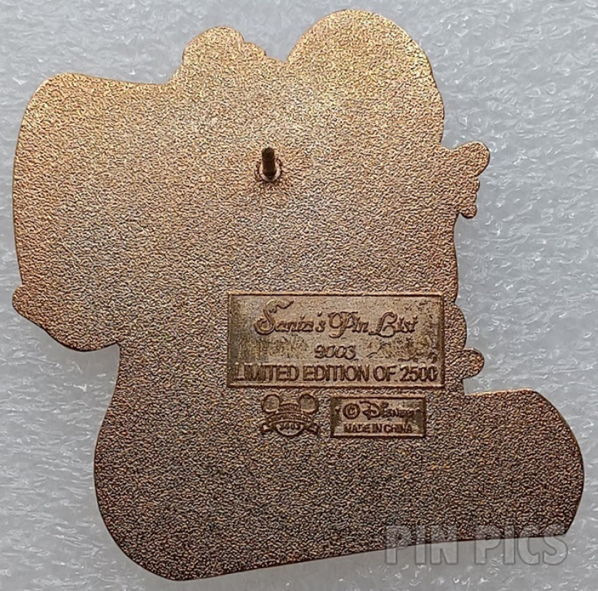 WDW - Goofy and Pluto - Nice - Santa’s Pin List 2003  pin collectible - Main Image 2