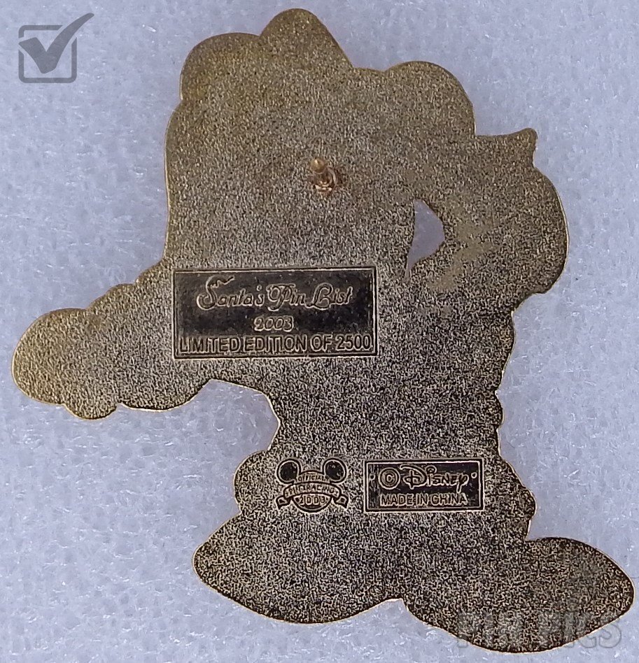 WDW - Mickey Mouse - Santas Pin List 2003  pin collectible - Main Image 2