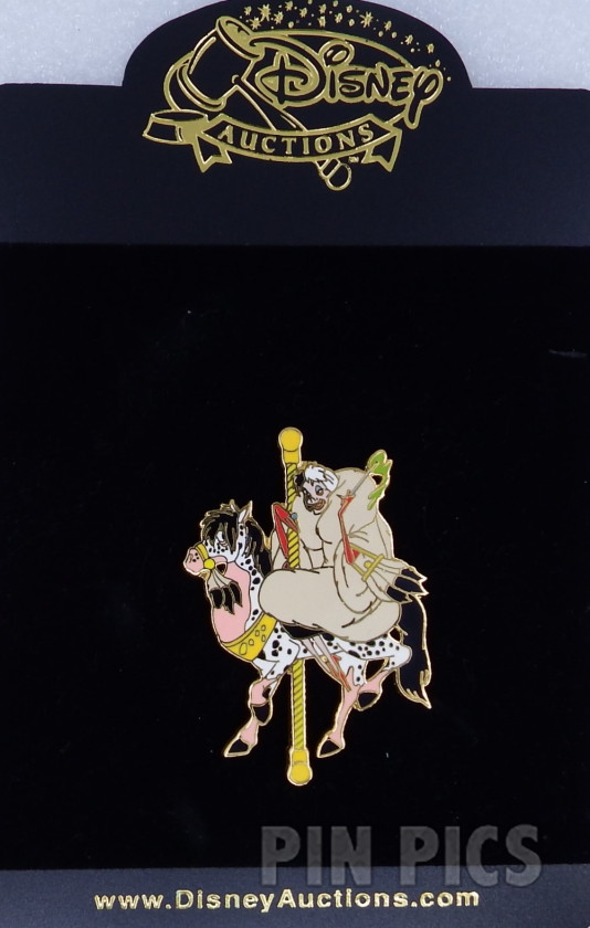 DA - Cruella - Carousel Horse - 101 Dalmatians  pin collectible - Main Image 3